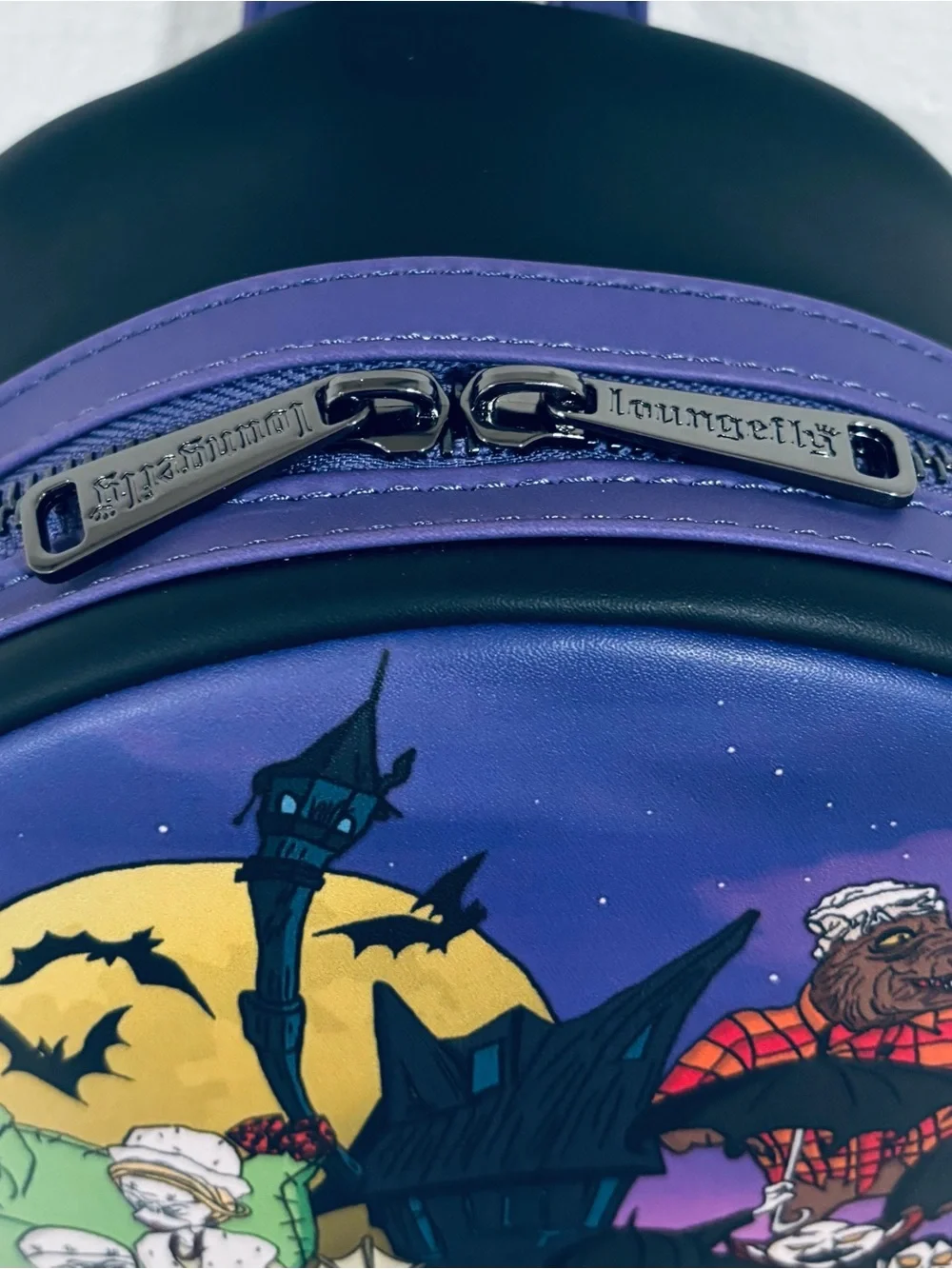 Disney The Nightmare Before Christmas Navy Purple Mini Backpack